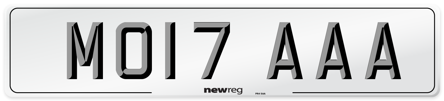 MO17 AAA Number Plate from New Reg